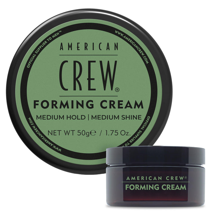 American Crew forming cream front view shows packaging and easy-to-use size