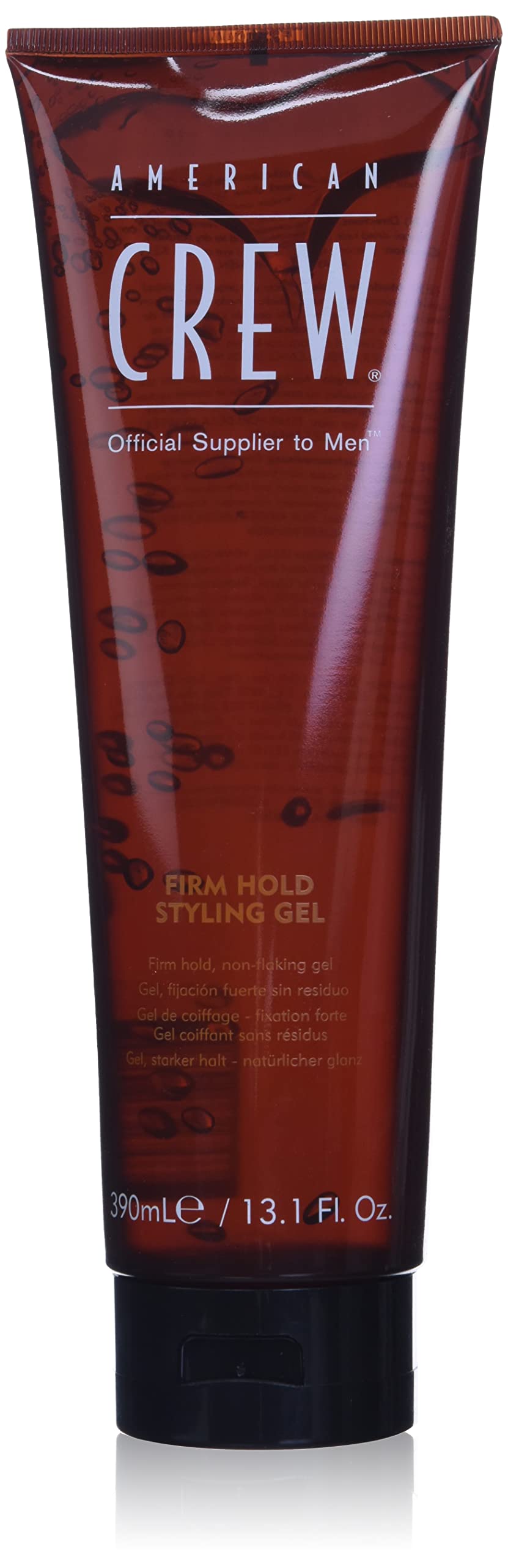 AMERICAN CREW front packaging showing gel bottle and benefits