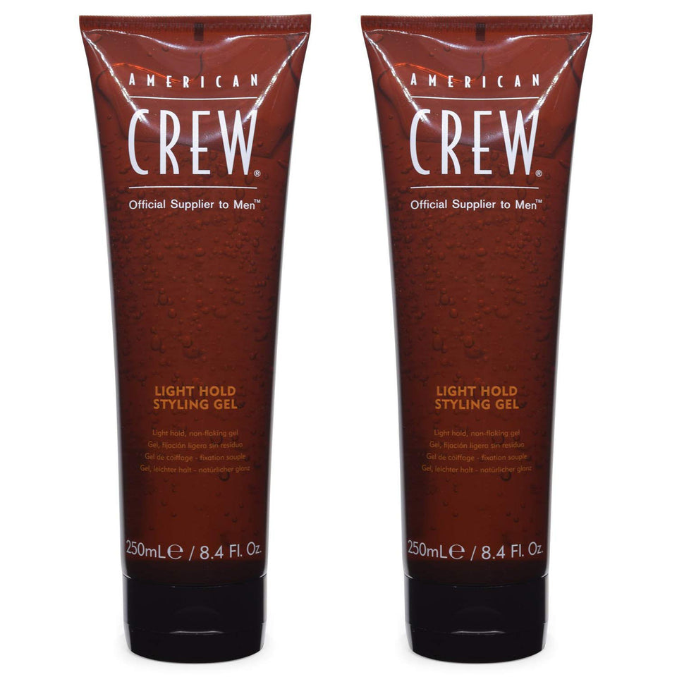 AMERICAN CREW front packaging of light hold gel showing label and size for easy purchase