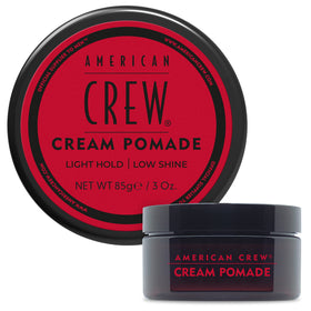 American Crew front packaging showing jar and brand for classic grooming benefit