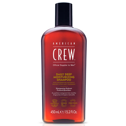 American Crew front packaging showing 15.2 fl oz bottle and label benefit