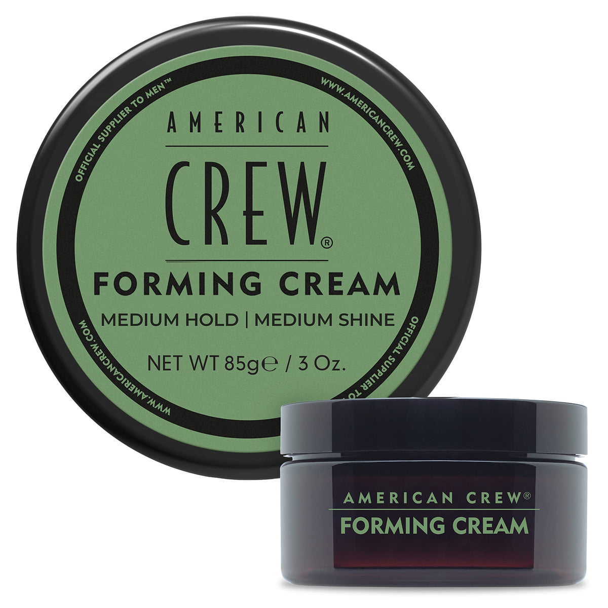 American Crew front packaging showing 3 oz tube and branding benefit of easy styling