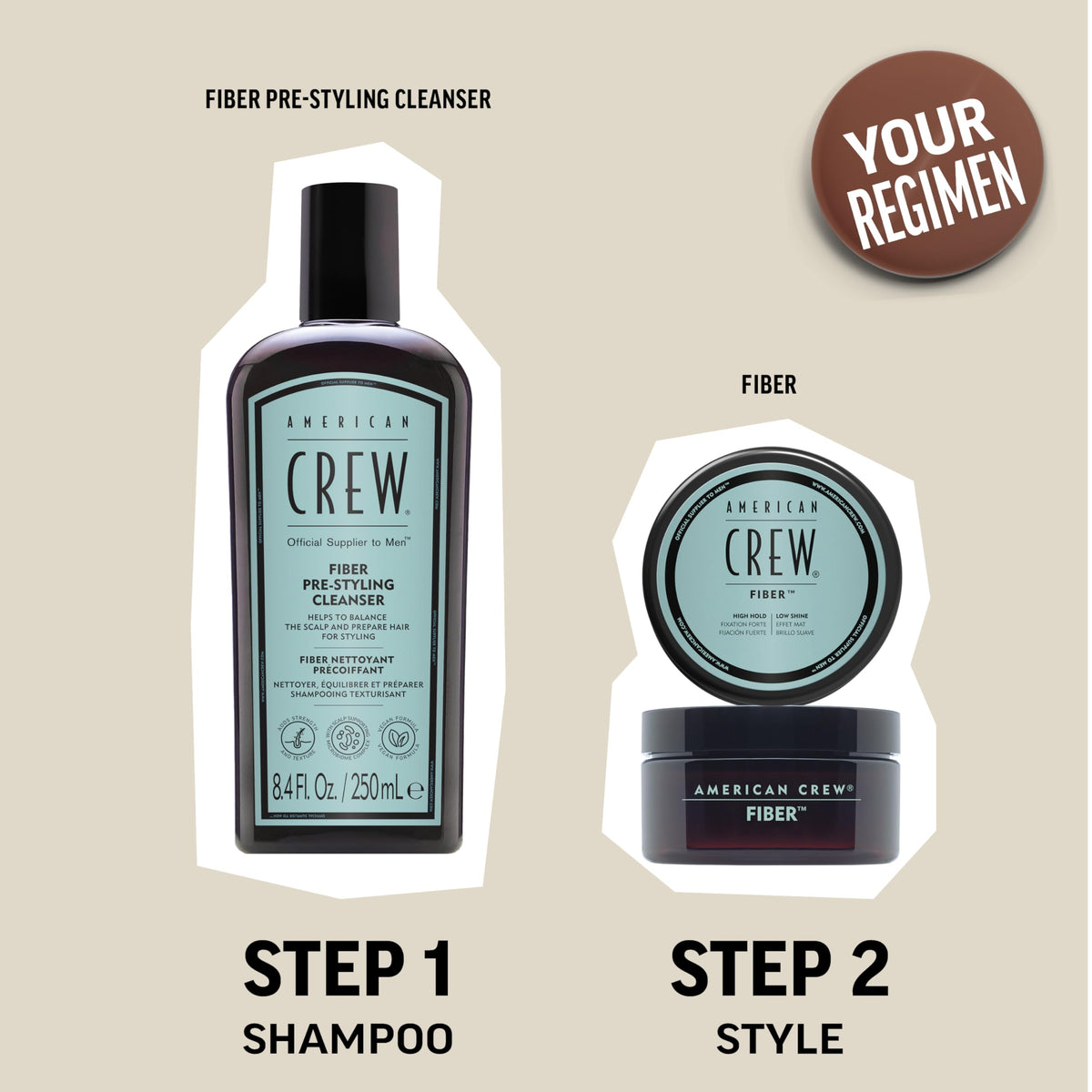 American Crew label detail and ingredient panel for informed purchasing benefit