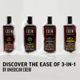 American Crew label ingredient panel showing product details and transparency