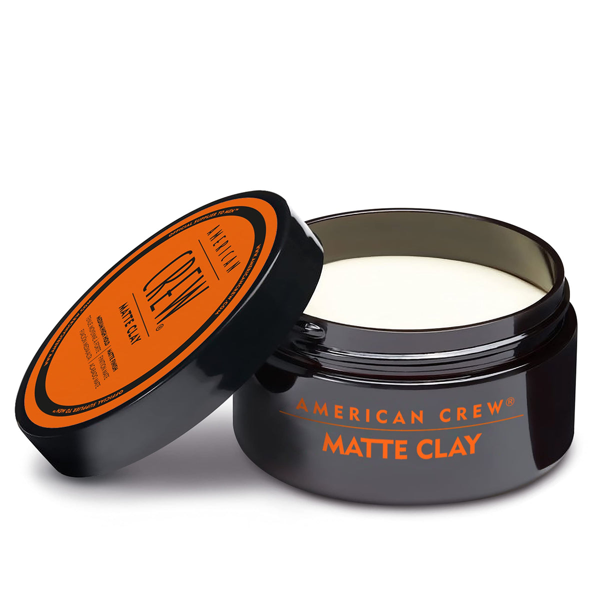 Before and after hair texture comparison using American Crew clay for definition