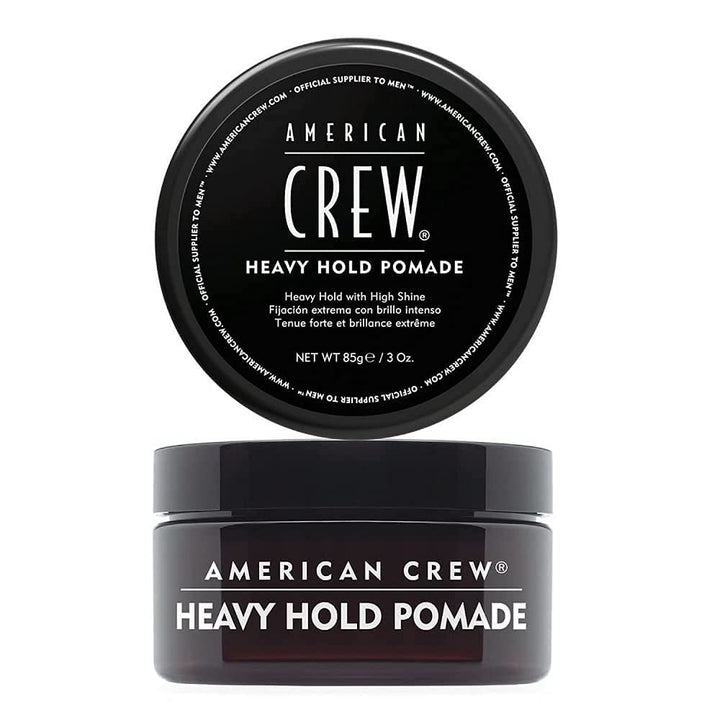 American Crew jar front label clear view showing brand and glossy hold benefit