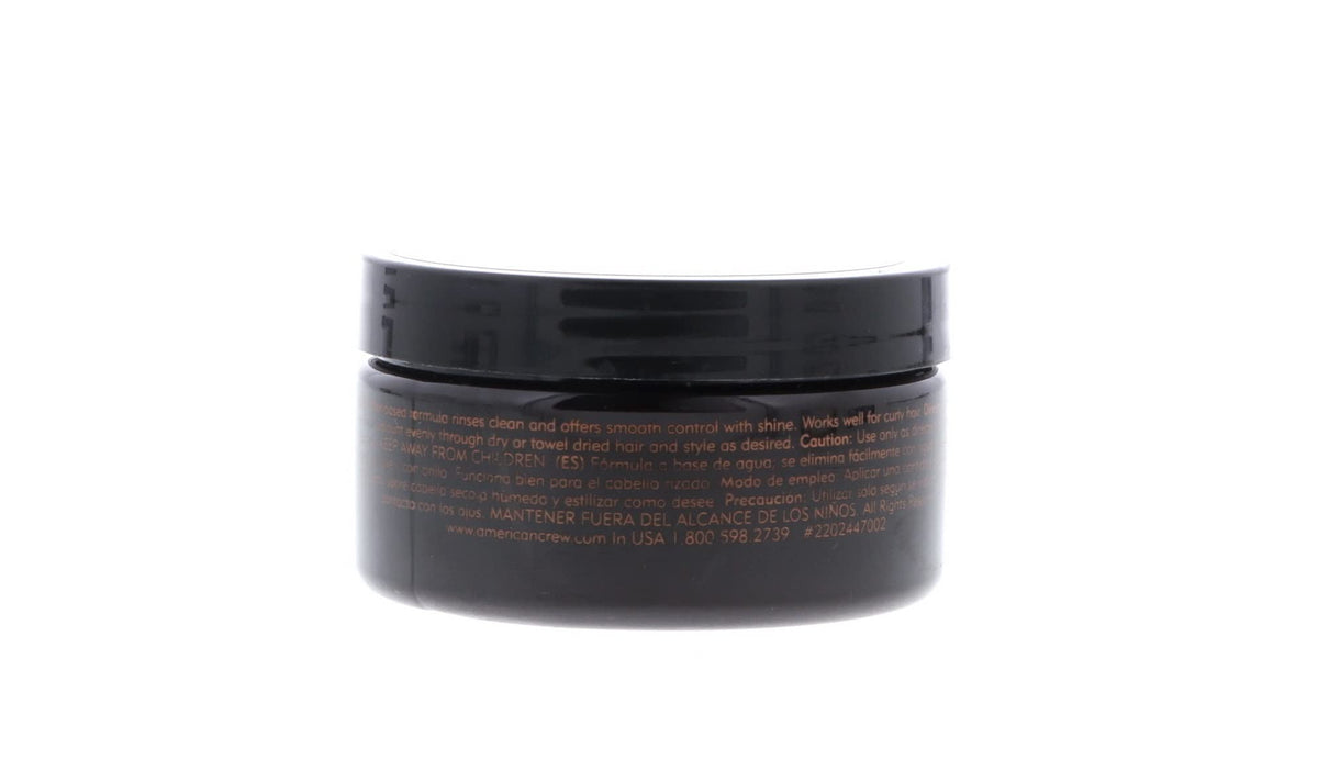 American Crew pomade beside a ruler showing 3 oz jar scale for accurate sizing