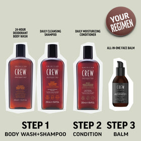 American Crew size comparison with 15.2 fl oz showing long-lasting supply