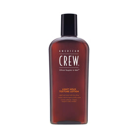American Crew front packaging showing bottle and label, conveys trustworthy grooming