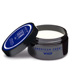 AMERICAN CREW product staged on bathroom shelf in lifestyle grooming scene