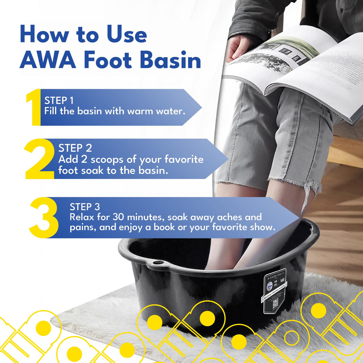American Wellness Authority scale comparison with foot, roomy space for pedicures