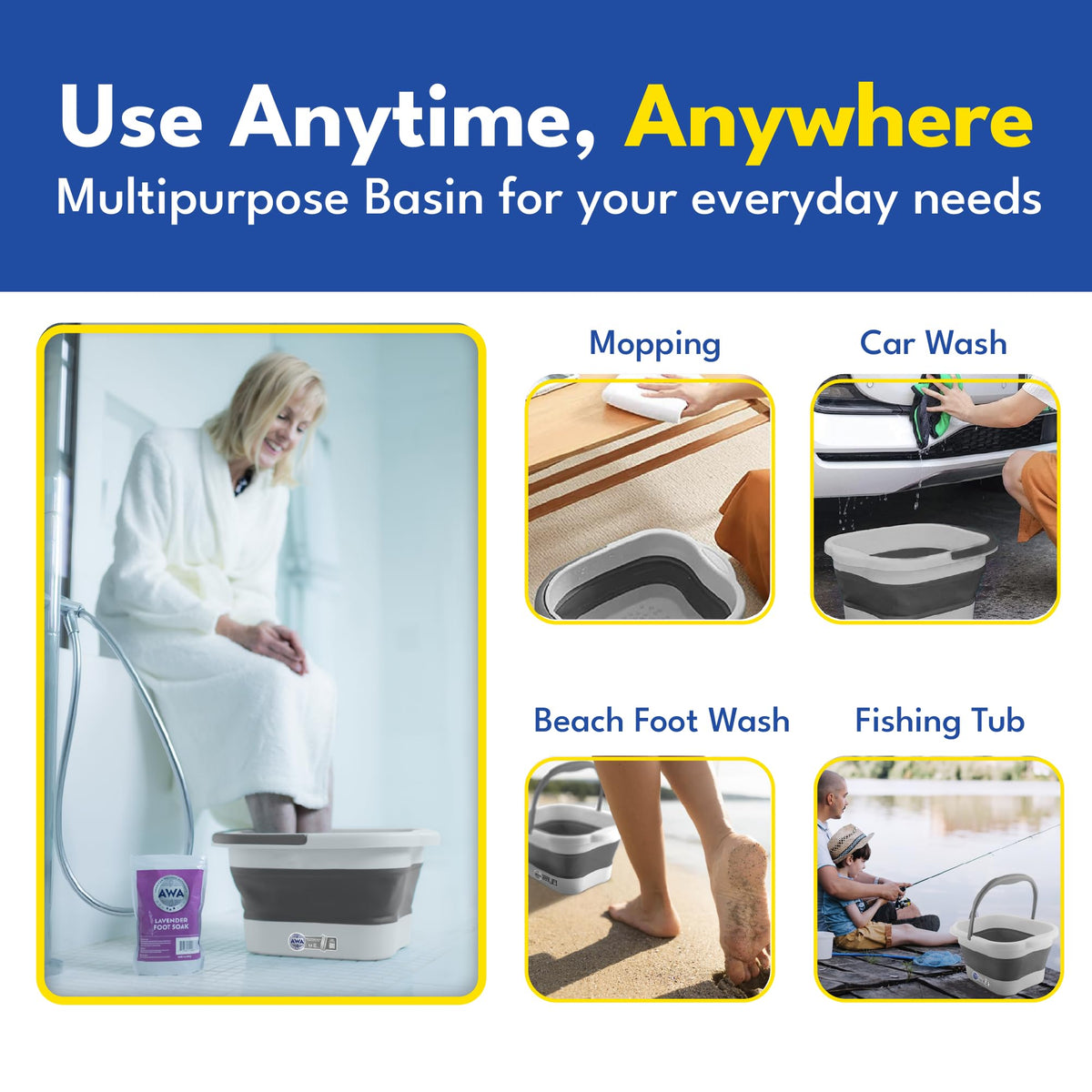 American Wellness Authority foot tub textured bottom close-up highlighting massage nodes benefits
