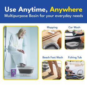 American Wellness Authority foot tub textured bottom close-up highlighting massage nodes benefits