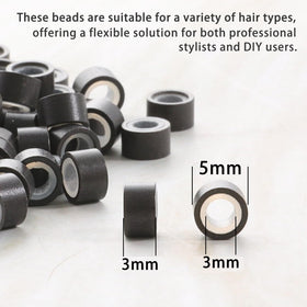 AMGPT micro bead installation on hair demonstrating secure, discreet hold