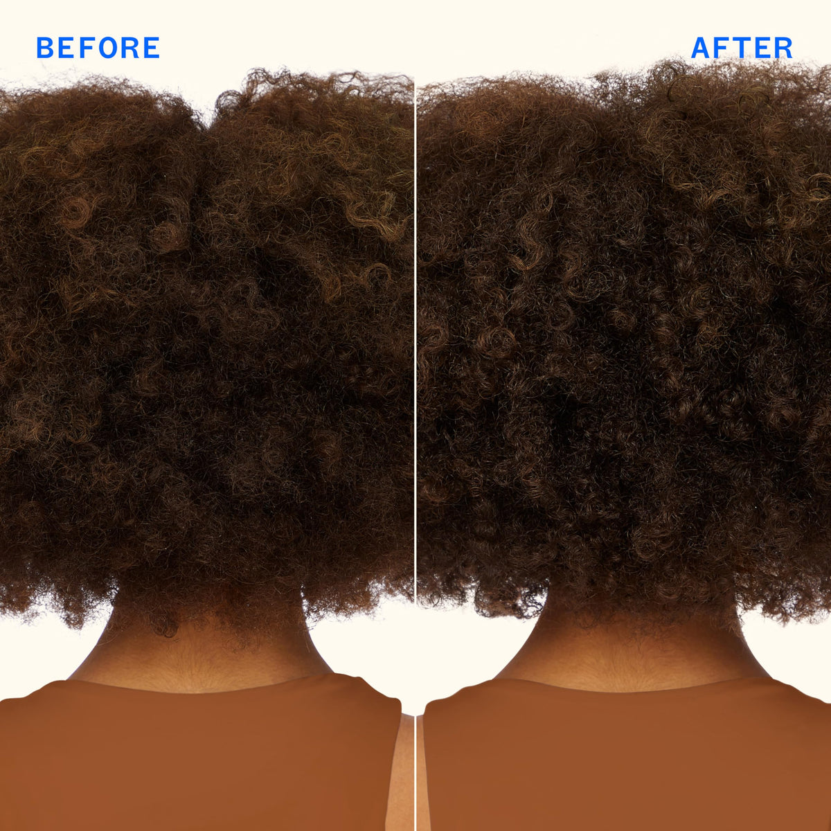 Amika applied to hair on pillow demonstrating non-staining overnight use benefit