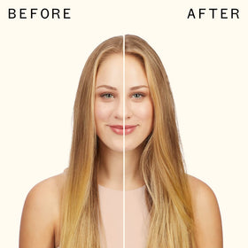 amika before and after roots demonstrating instant volume benefit