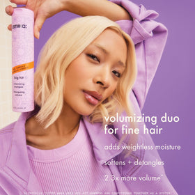 amika back label with ingredients list, clarifies formulation benefits