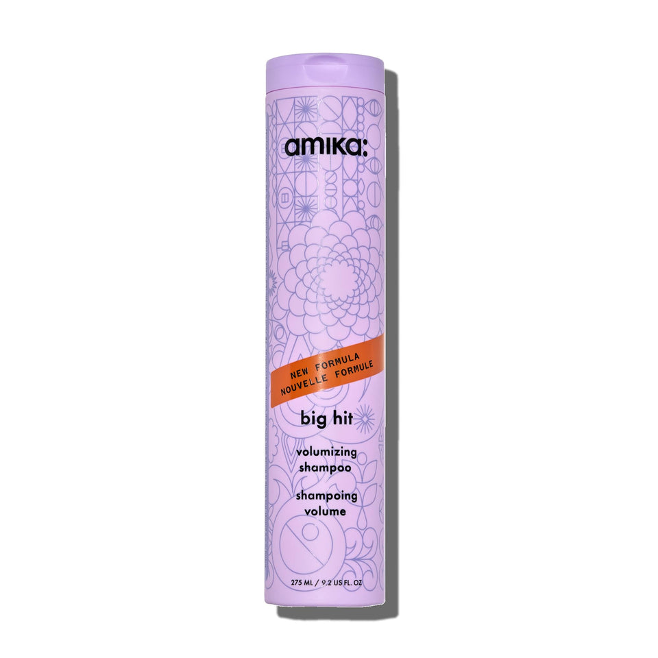 amika big hit front bottle shows product and delivers instant volume