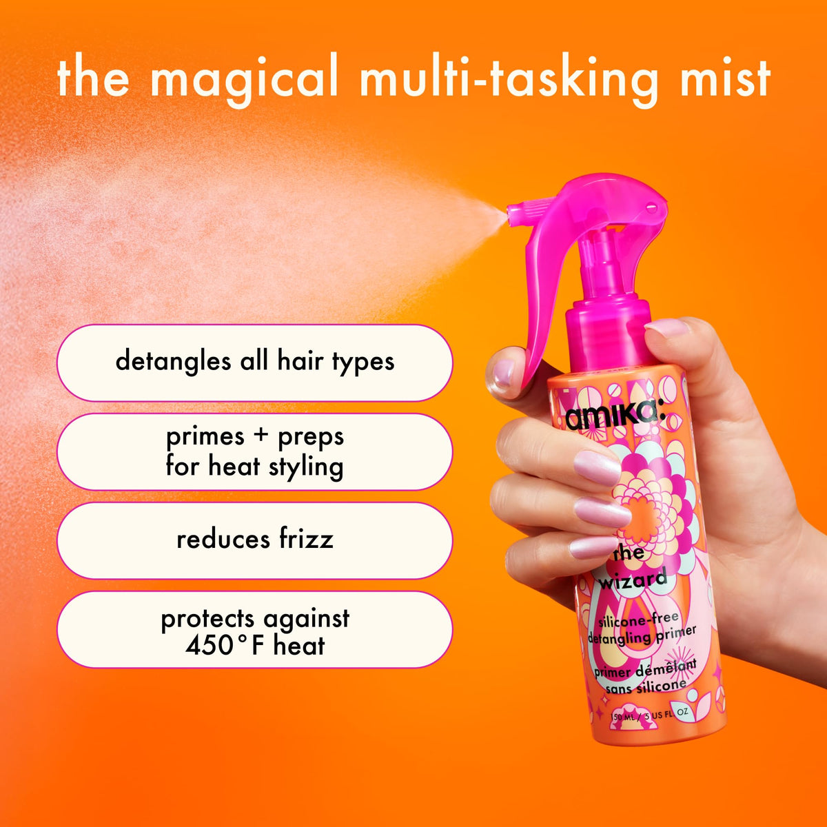 Amika Normcore conditioner creamy texture spread on palm for smoothing and hydration