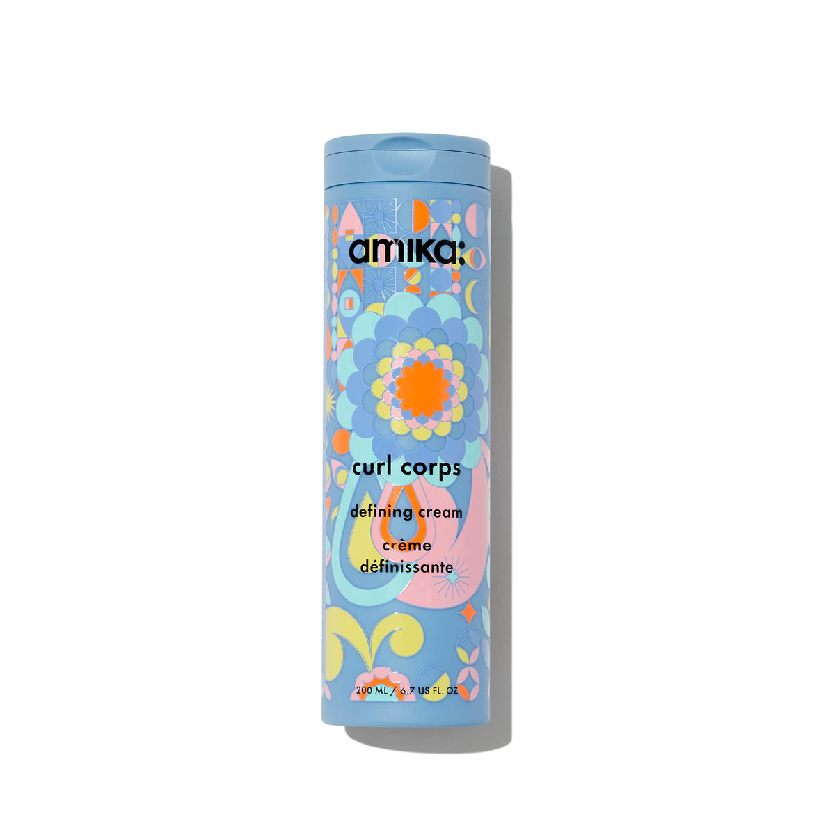 Amika Curl Corps front packaging showing 200ml tube and brand name promoting defined curls