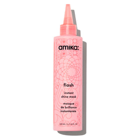 Amika front packaging showing product and quick-shine benefit