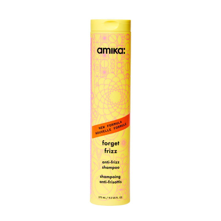 Amika bottle front packaging showing product name and 275ml size benefits