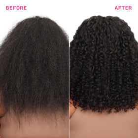 Amika product in bathroom routine showing ease of use and smooth results