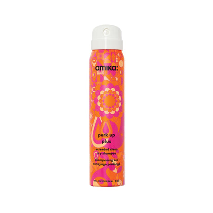 amika front packaging showing Perk Up Plus benefits and size