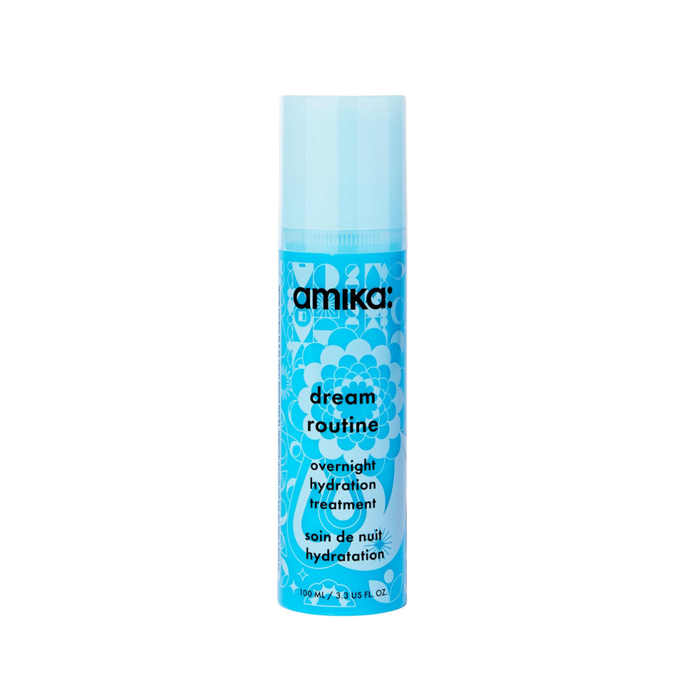 Amika front tube showing product branding and easy dispensing benefit