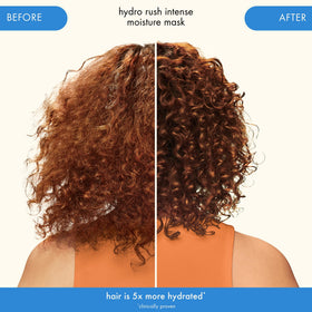Amika Hydro Rush being applied to curly hair demonstrating ease of distribution and detangling