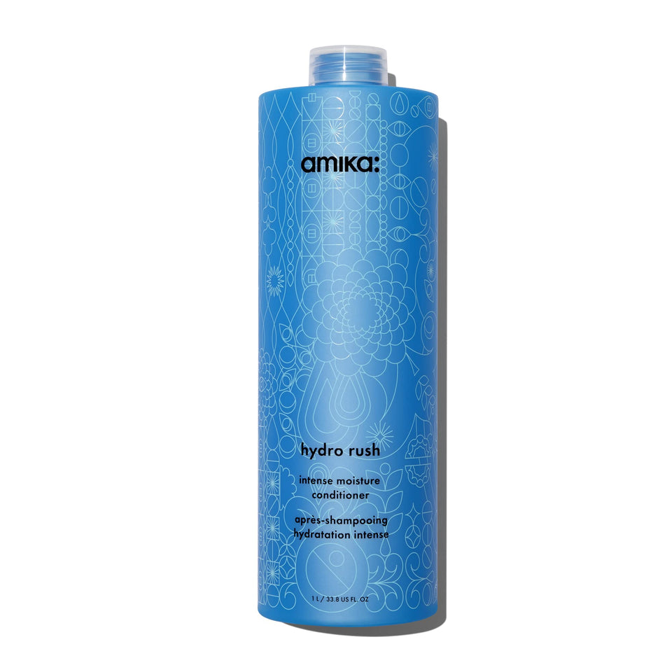 Amika front bottle image showing product and hydration benefits
