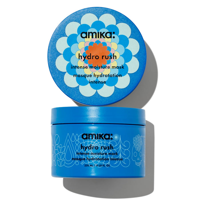 Amika Hydro Rush front packaging showing jar and label for clear identification and trust
