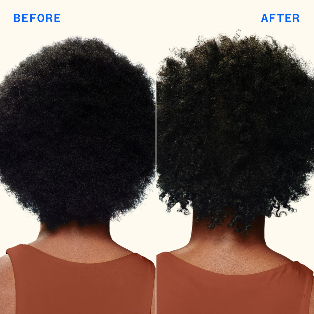 Amika hydro rush shampoo poured to show creamy texture and moisturizing feel