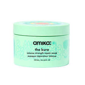 amika the kure jar front view showing packaging and easy scoop benefit