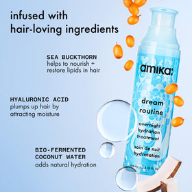 Amika creamy mask close-up showing rich consistency for deep hydration