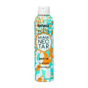 Amika front can showing Miami Nectar label and limited-edition scent benefit
