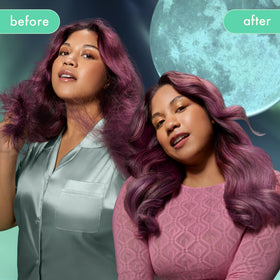 Amika results in morning showing smoother, stronger-looking hair