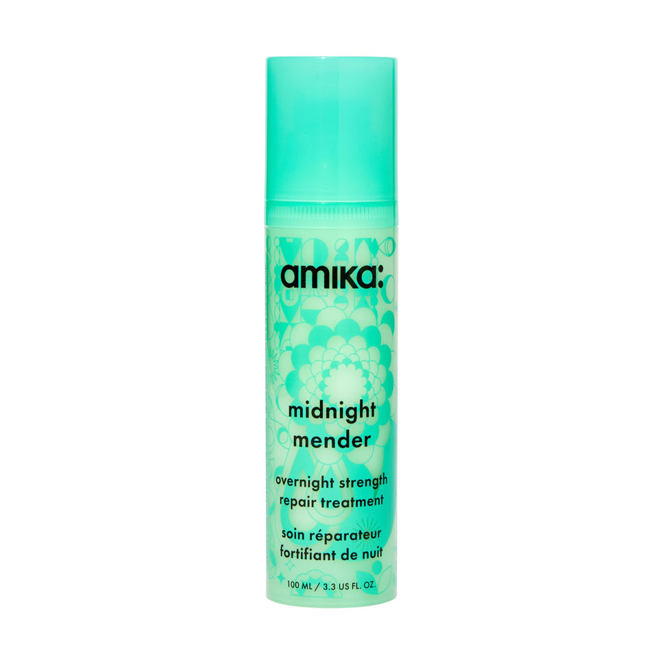 Amika front tube view showing product branding and benefit