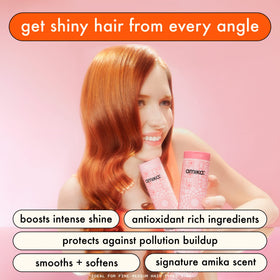 amika pump close-up highlighting dispenser for easy, mess-free application