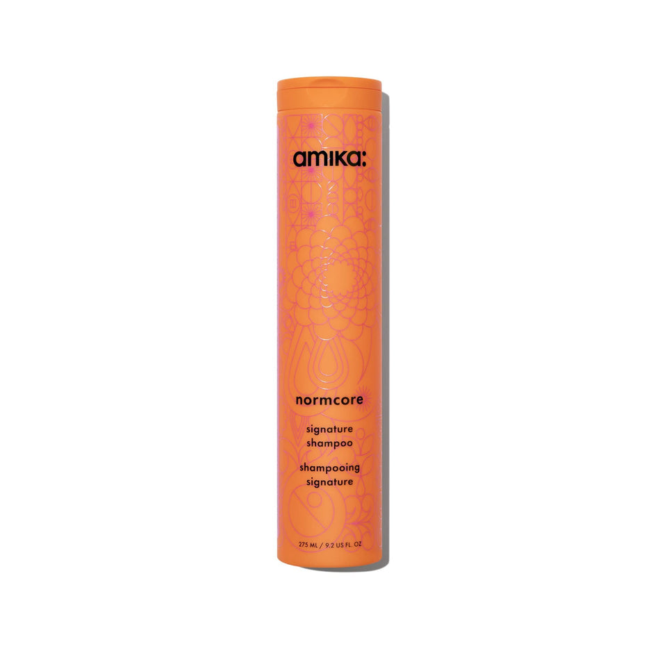 amika bottle front view showing label and 275ml size for brand recognition and clarity