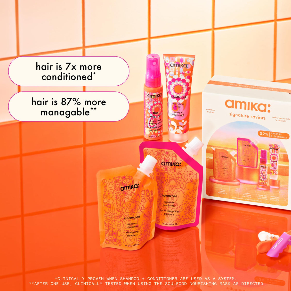 amika normcore shampoo lather texture demonstrating gentle cleansing and hydration