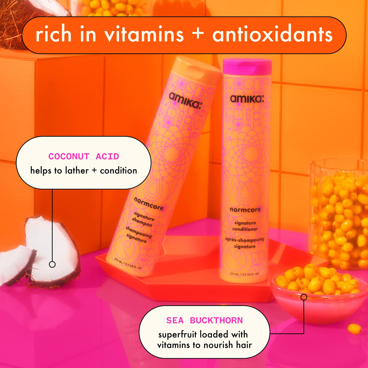 Amika lather texture demonstrating gentle foam and lightweight hydration