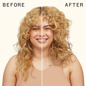 amika applied to wavy hair in lifestyle scene boosting definition and movement