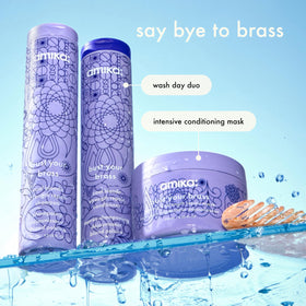 amika close-up of purple pigment tint neutralizing brass