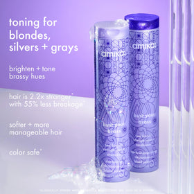 amika shampoo lather on hand demonstrating gentle cleansing