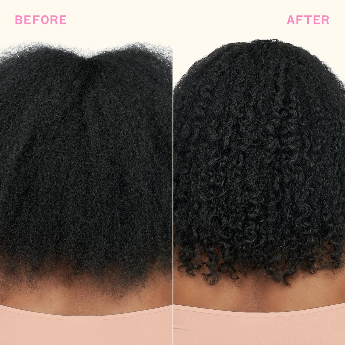 Amika full-size and sample-size comparison showing value and travel-friendly benefit