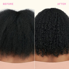 Amika full-size and sample-size comparison showing value and travel-friendly benefit
