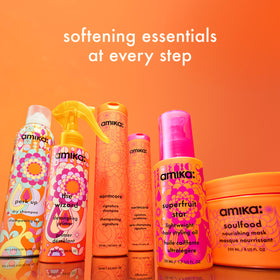 Amika Soulfood label detail focused on brand and formula benefits for informed choice