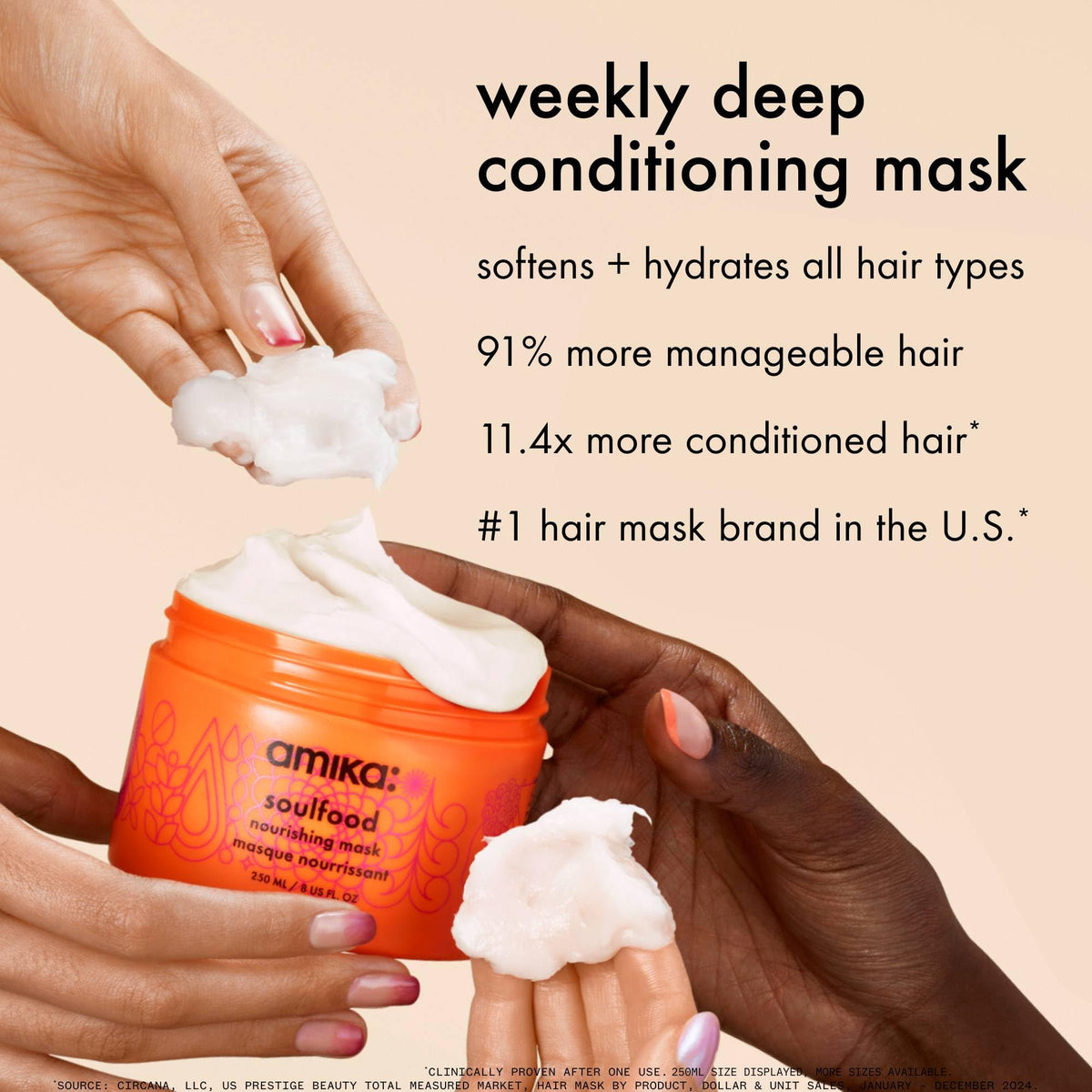 amika creamy mask texture close-up showing rich consistency for deep hydration