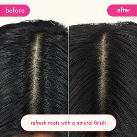 amika being sprayed at roots to refresh hair and add lift benefit
